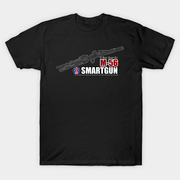 M56 Smartgun T-Shirt by SimonBreeze